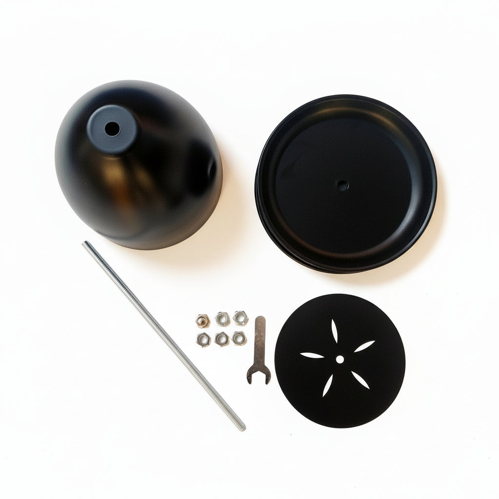 Värmeljuskamin i metall – Ember