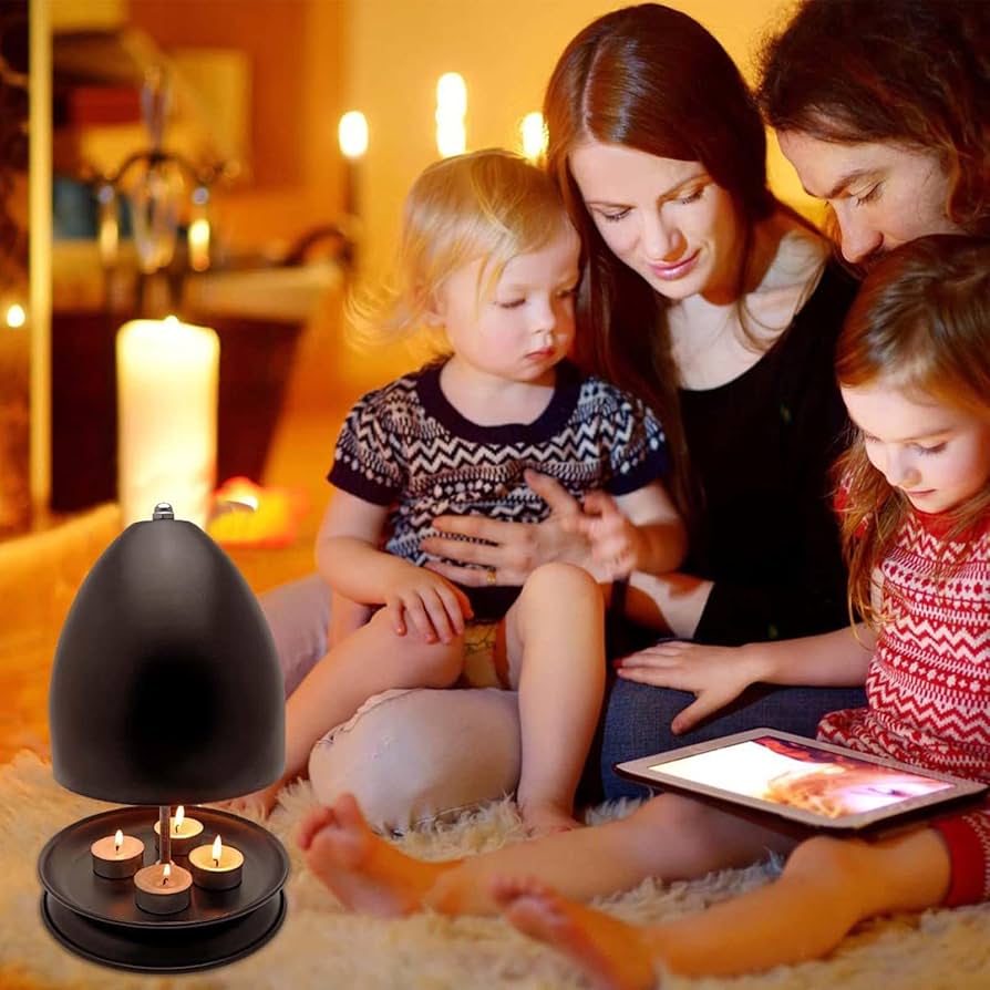 Värmeljuskamin i metall – Ember