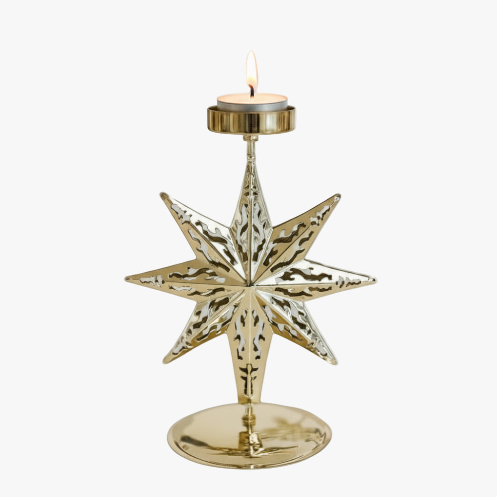 Ljuslykta stjärna guld – Nova