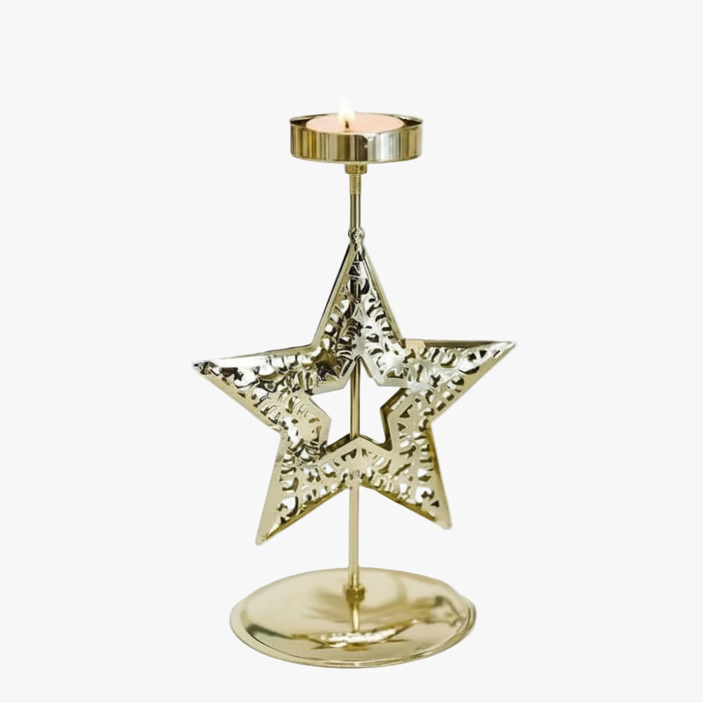 Ljuslykta stjärna guld – Stella