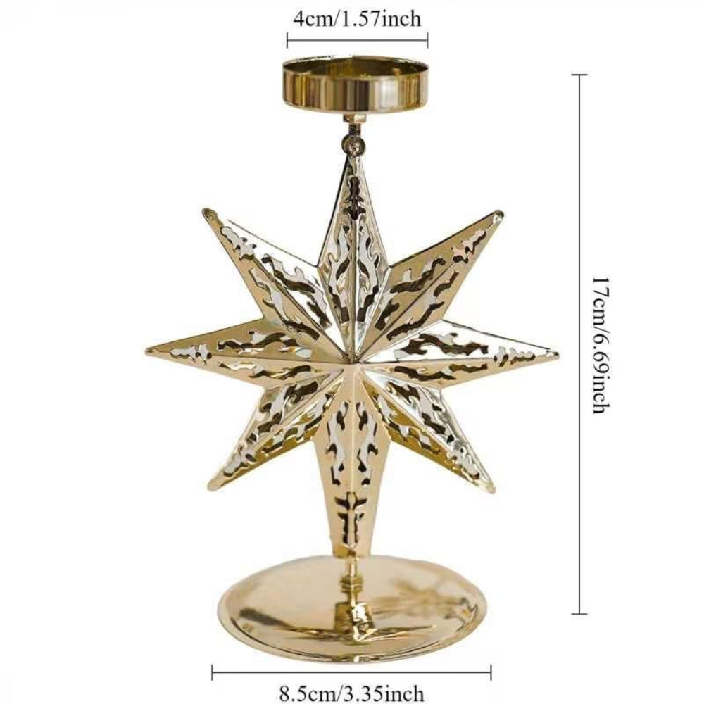 Ljuslykta stjärna guld – Nova