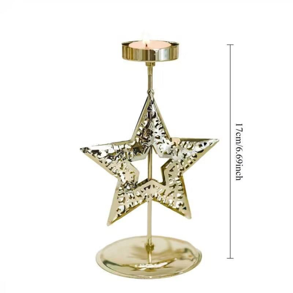 Ljuslykta stjärna guld – Stella