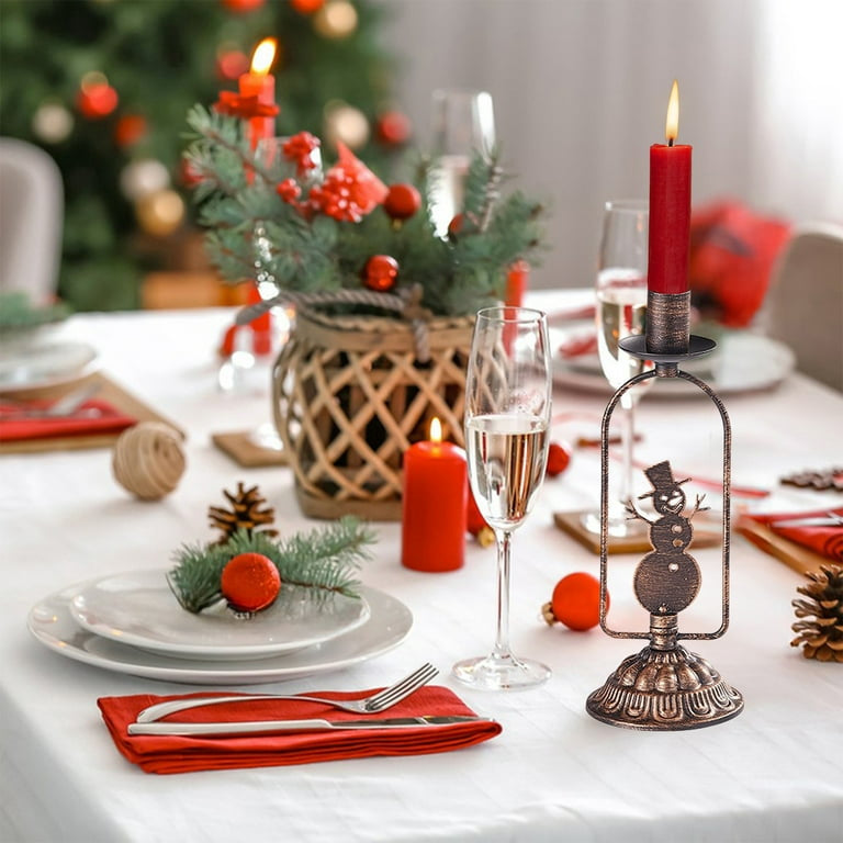 Ljusstake med julmotiv - Gran