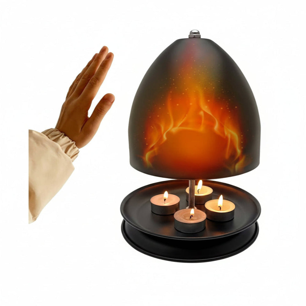 Värmeljuskamin i metall – Ember