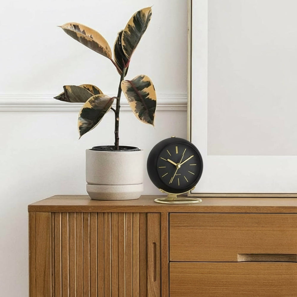 Retro analog väckarklocka – Silent Glow