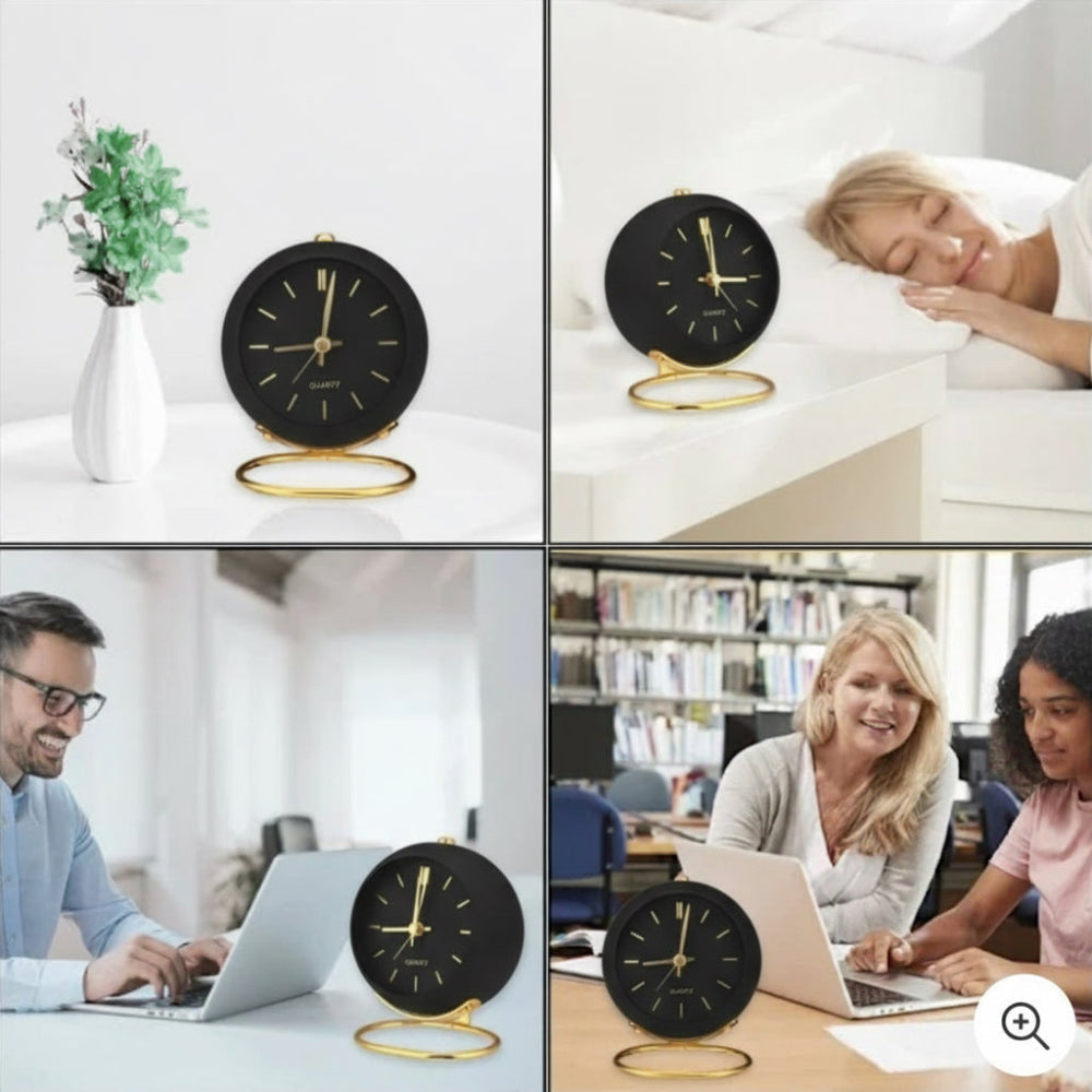 Retro analog väckarklocka – Silent Glow