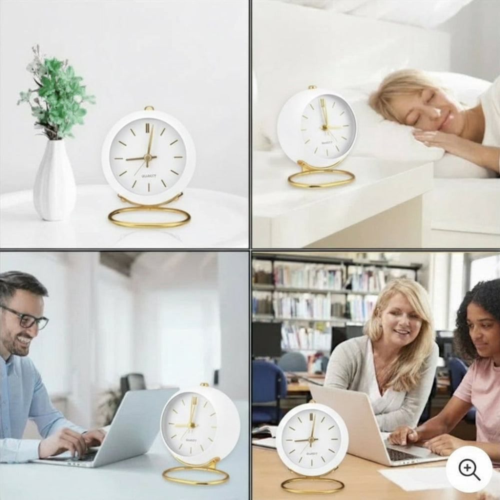 Retro analog väckarklocka – Silent Glow