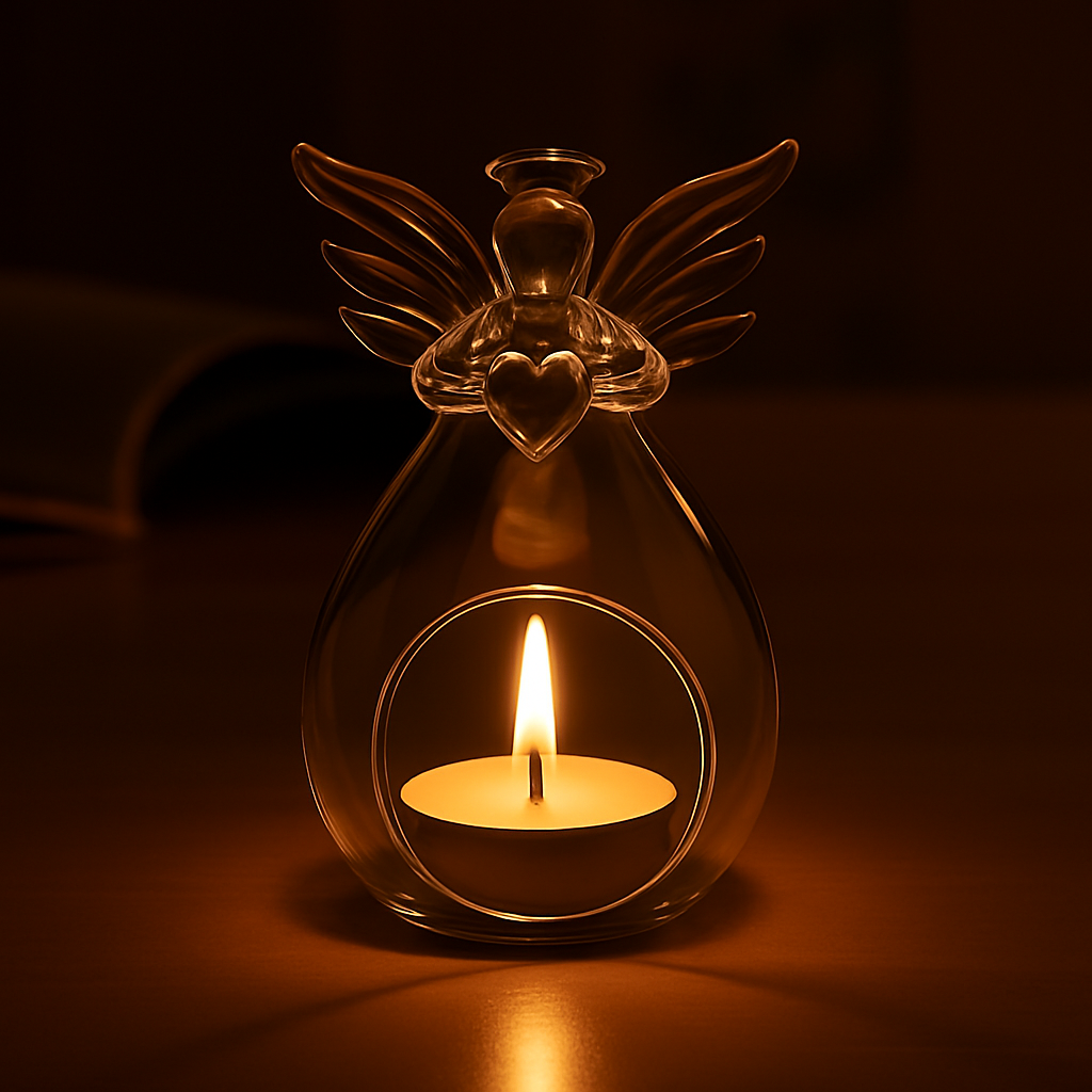 Ljuslykta i glas ängelformad - Heaven