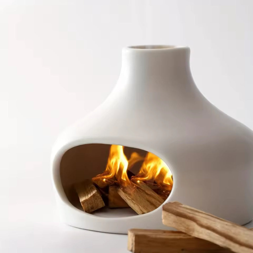 Liten eldstad keramik - Palo Santo & Sage Burner