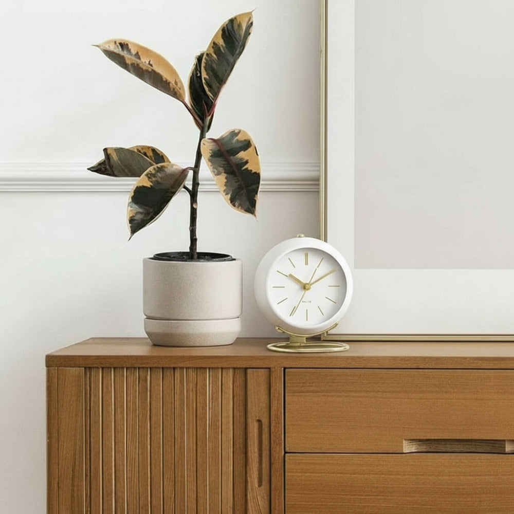 Retro analog väckarklocka – Silent Glow