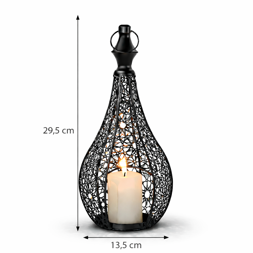 Elegant svart metalllykta – Mirage