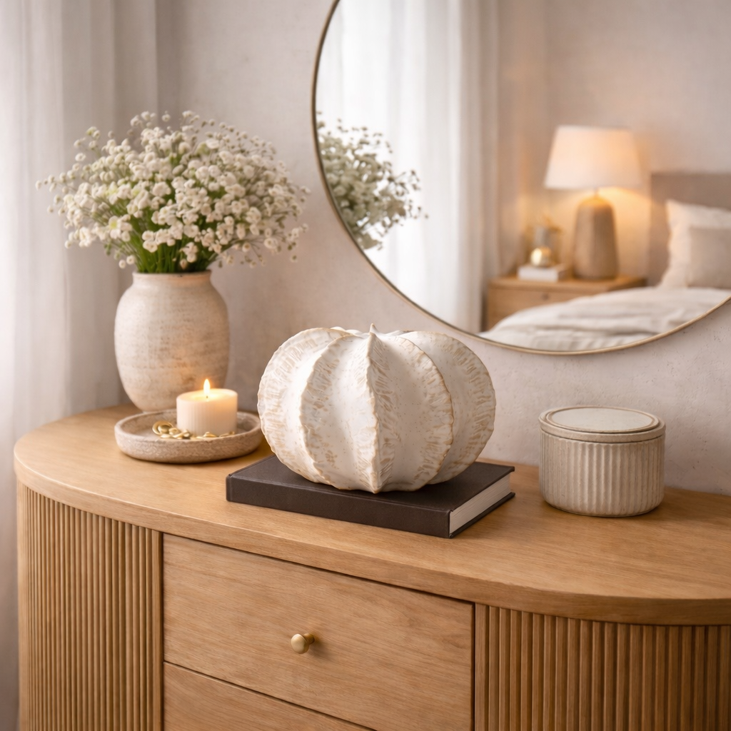 vit keramikvas som inredningsdetalj