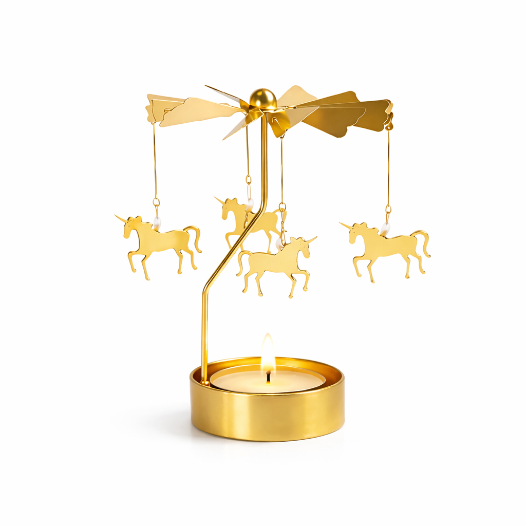 Änglaspel med ljushållare - Unicorn