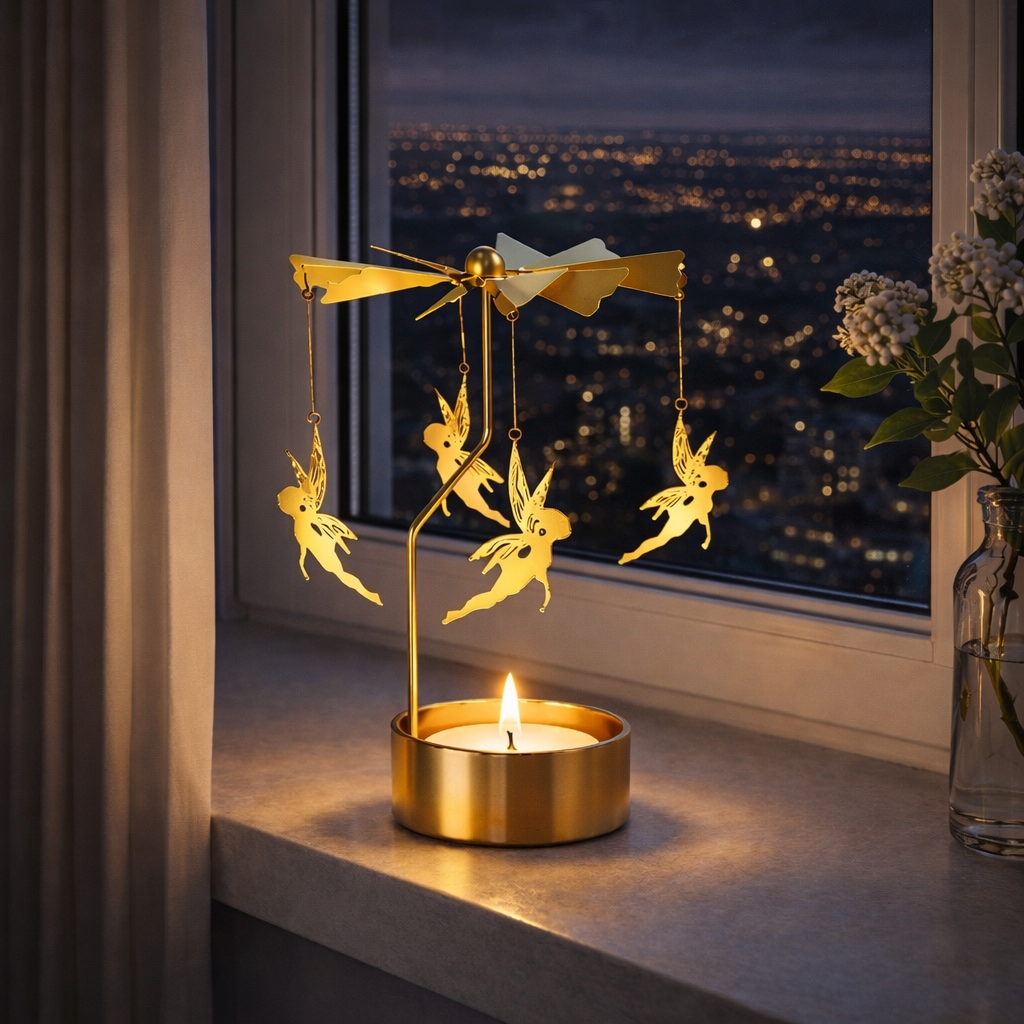 änglaspel ljus snurrar värme mysig kväll