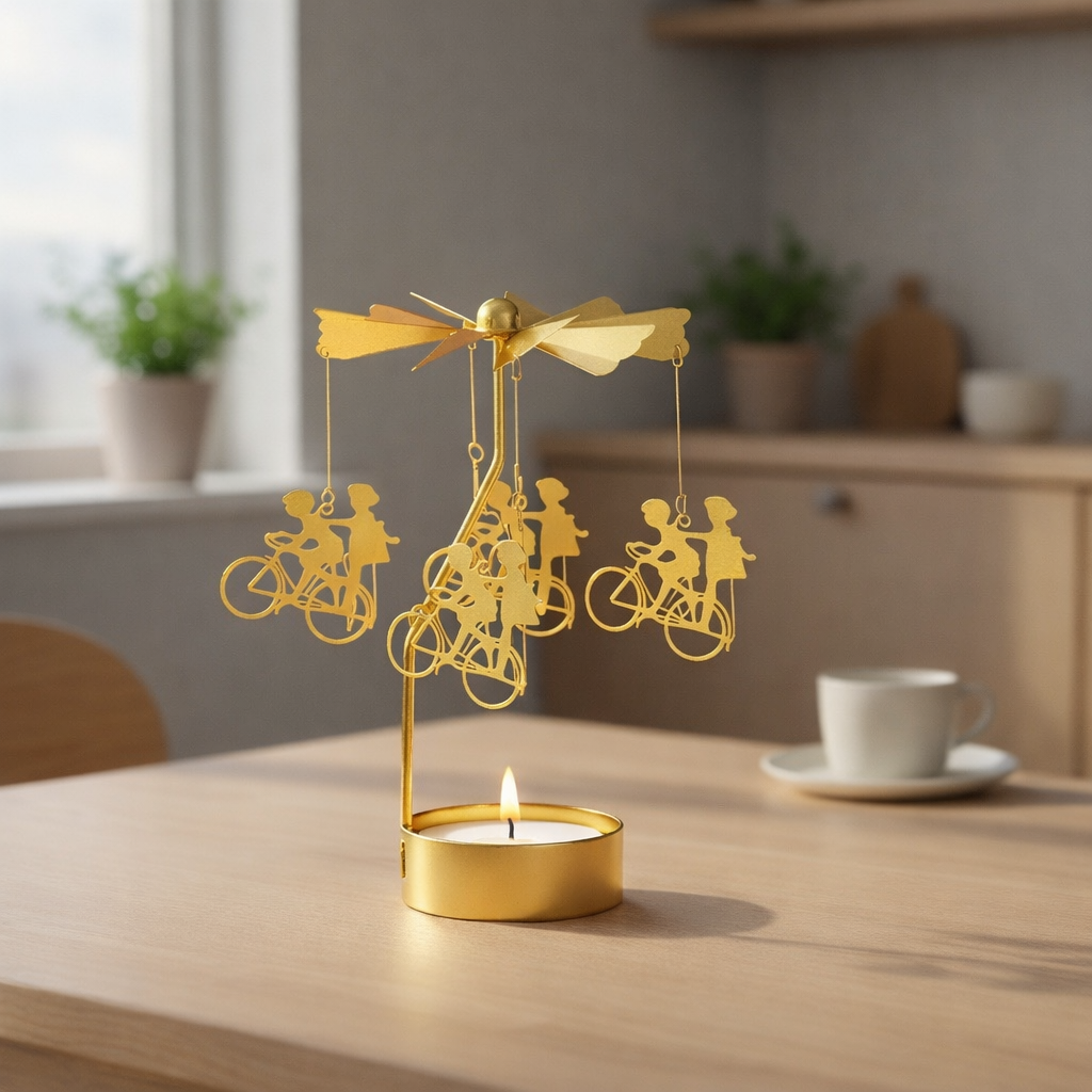 dekorativ ljuslykta guld bord med kopp