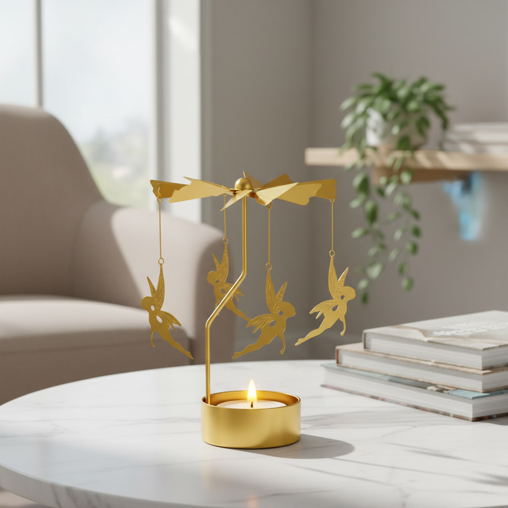 Änglaspel ljus guld änglar