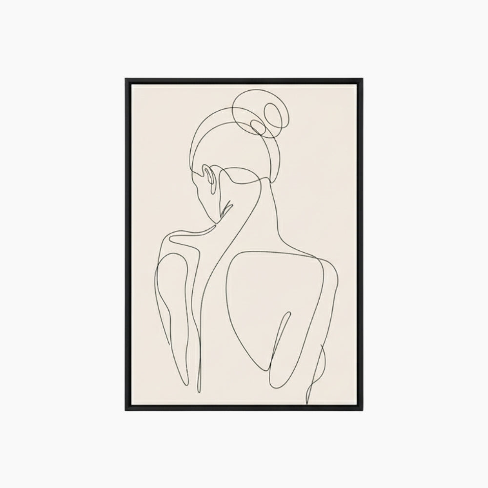 Canvas Poster, Linjeteckning - Maya