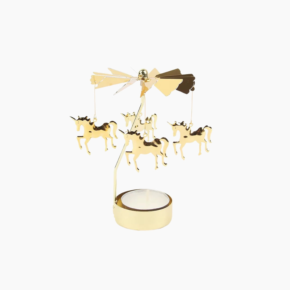 Änglaspel med ljushållare - Unicorn
