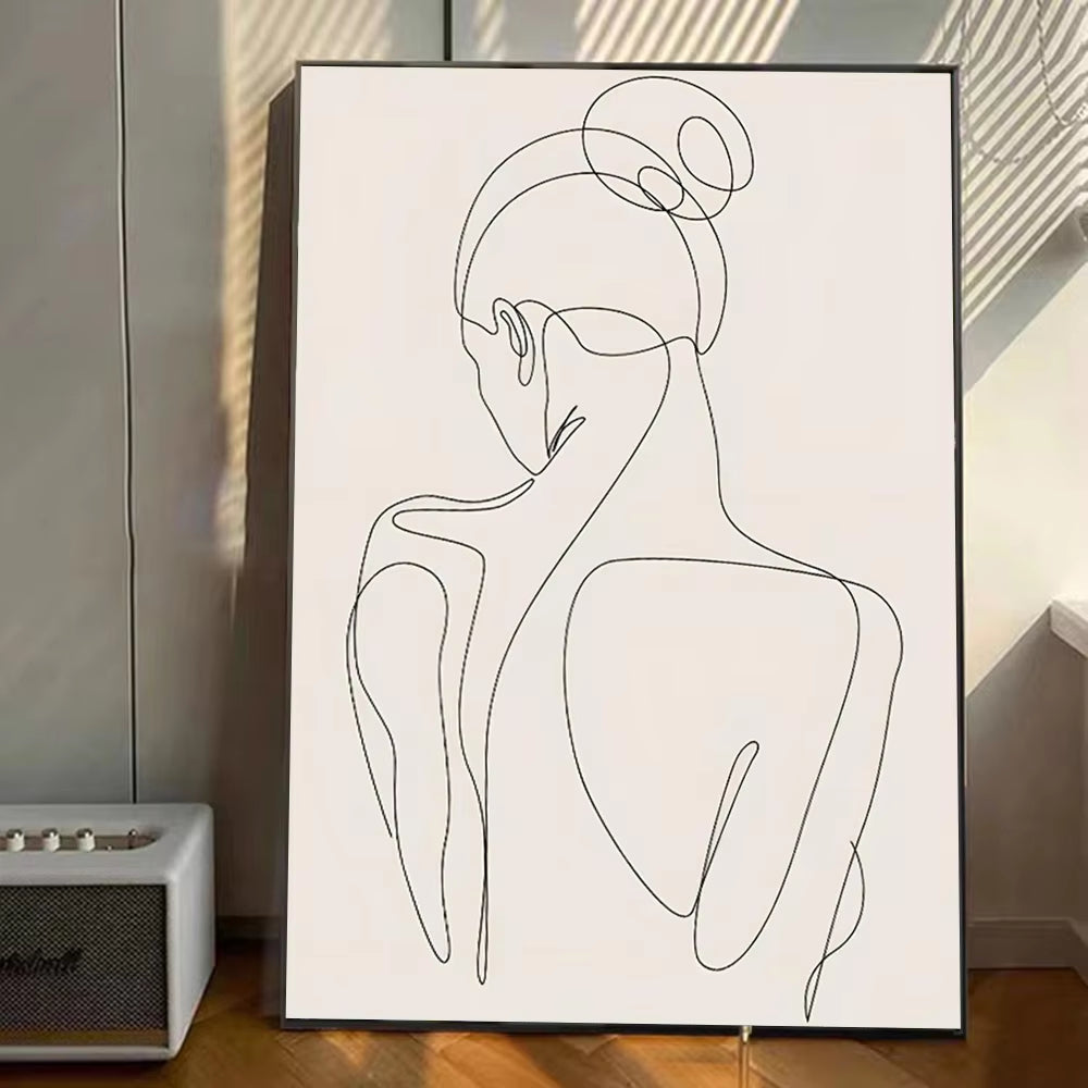 Canvas Poster, Linjeteckning - Maya